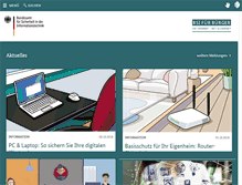 Tablet Screenshot of bsi-fuer-buerger.de